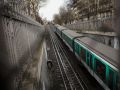 Franck Rondot Photographe   277   hivers  metro  paris  Pigalle  rer  train  urbain